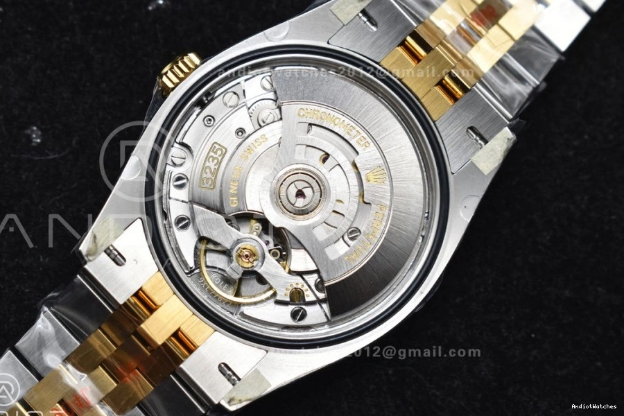 1:1 on Dial SS Diamonds VR 126233 Black 556 YG Jubilee Best Edition 36 Clean DateJust Bracelet Steel RelaxedFit 904L 0117